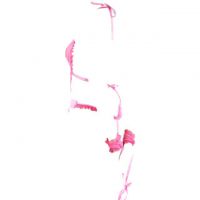 L0487 - Baju Tidur Dinas Malam Wanita Lingerie Teddy Bodysuit Seksi Halter Magenta Transparan Tali Ikat Tangan - 2