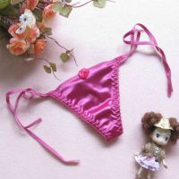GS020 - Celana Dalam Wanita G-String Seksi Magenta Tali Karet Ikat Samping