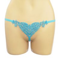 GS034 - Celana Dalam Wanita G-String Mutiara Seksi Biru Love
