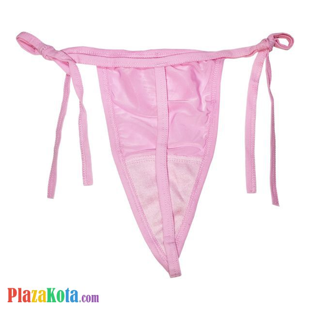 GS043 - Celana Dalam Wanita G-String Seksi Pink Ikat Samping - Photo 2