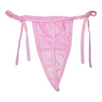 GS043 - Celana Dalam Wanita G-String Seksi Pink Ikat Samping - 2