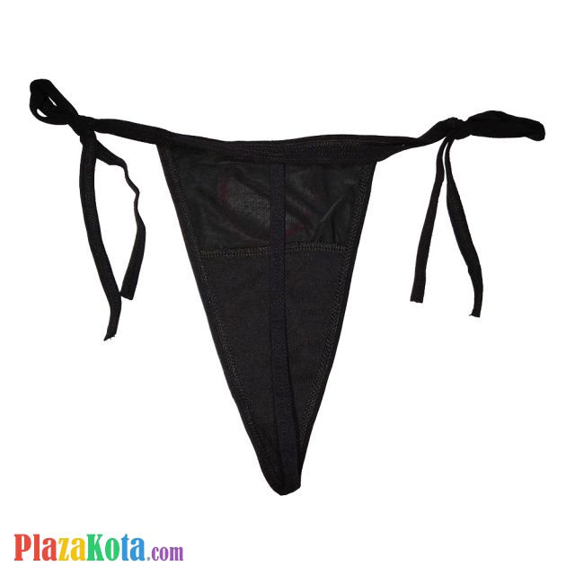 GS045 - Celana Dalam Wanita G-String Seksi Hitam Ikat Samping - Photo 2