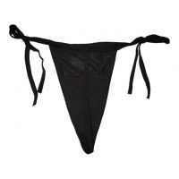 GS045 - Celana Dalam Wanita G-String Seksi Hitam Ikat Samping - 2