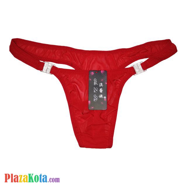 GP003 - Celana Dalam Pria G-String Seksi Merah Transparan - Photo 1
