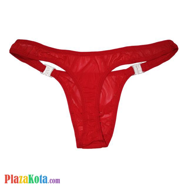 GP003 - Celana Dalam Pria G-String Seksi Merah Transparan - Photo 2