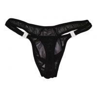 GP004 - Celana Dalam Pria G-String Seksi Hitam Transparan - 2