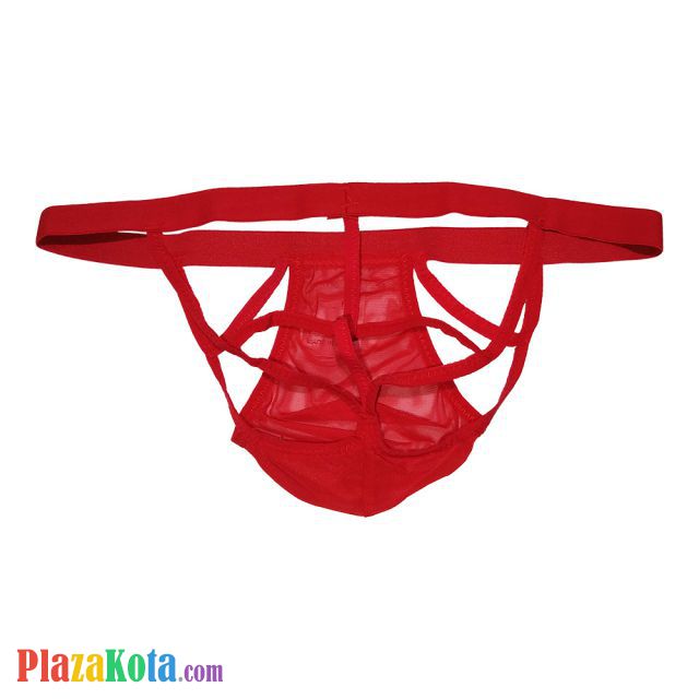 GP009 - Celana Dalam Pria G-String Seksi Merah Transparan - Photo 2