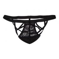 GP010 - Celana Dalam Pria G-String Seksi Hitam Transparan - 2