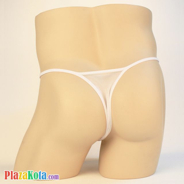 GP025 - Celana Dalam Pria G-String Seksi Putih Transparan - Photo 2