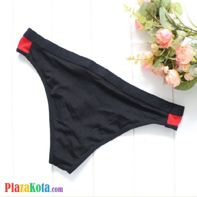 GP045 - Celana Dalam Pria G-String Seksi Hitam Depan Transparan - Photo 2