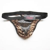 GP058 - Celana Dalam Pria G-String Seksi Macan Tutul Coklat