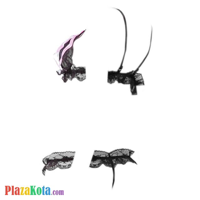 B013 - Pakaian Dalam Wanita Bra Set Bralette Seksi Hitam - Photo 2