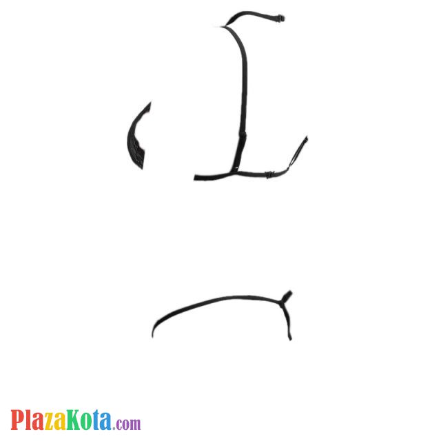 B223 - Pakaian Dalam Wanita Bra Set Bralette Seksi Hitam Transparan Cup Openable - Photo 2