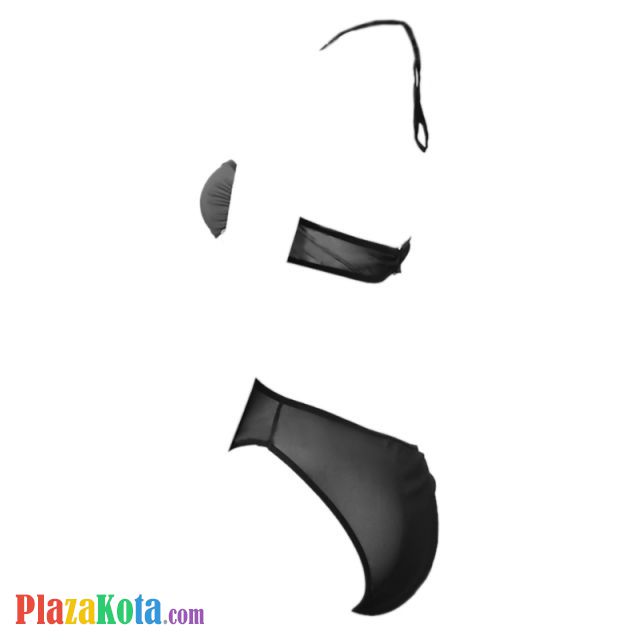 L0209 - Baju Tidur Dinas Malam Wanita Lingerie Teddy Bodysuit Seksi Halter Hitam Transparan - Photo 2 L0209 - Baju Tidur Dinas Malam Wanita Lingerie Teddy Bodysuit Seksi Halter Hitam Transparan - Photo 2