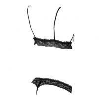 L0213 - Baju Tidur Dinas Malam Wanita Lingerie Teddy Bodysuit Seksi Macan Tutul Coklat - 2