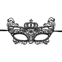 A034 - Mask Topeng Karnaval Penutup Mata King Crown Mahkota Raja Hitam