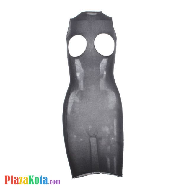 BS190 - Bodystocking Half Body Hitam Transparan Open Cup - Photo 1 BS190 - Bodystocking Half Body Hitam Transparan Open Cup - Photo 1