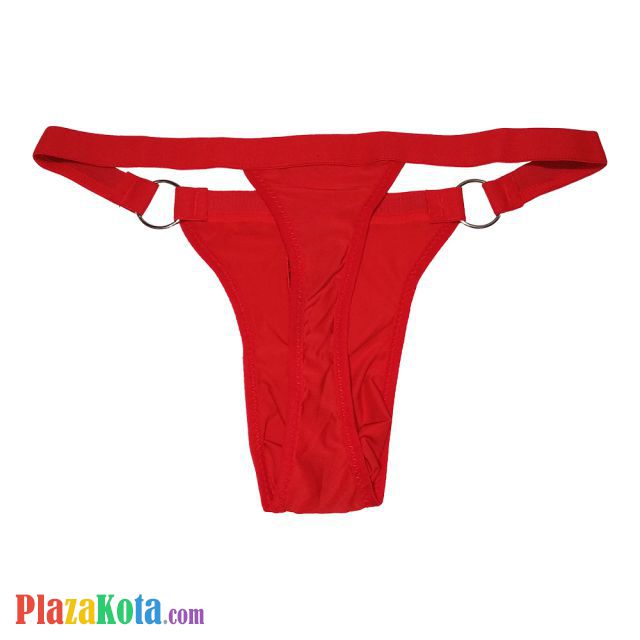 GP070 - Celana Dalam Pria G-String Seksi Merah List Hitam Transparan - Photo 2 GP070 - Celana Dalam Pria G-String Seksi Merah List Hitam Transparan - Photo 2