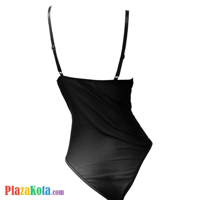 L1232 - Baju Tidur Dinas Malam Wanita Lingerie Teddy Bodysuit Seksi Hitam Transparan - Photo 2
