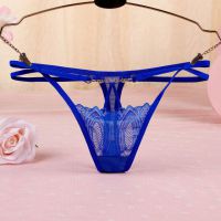 GS343 - Celana Dalam Wanita G-String Seksi Tali 2 Biru