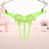 GS359 - Celana Dalam Wanita G-String Mutiara Seksi Crotchless Tali 2 Hijau