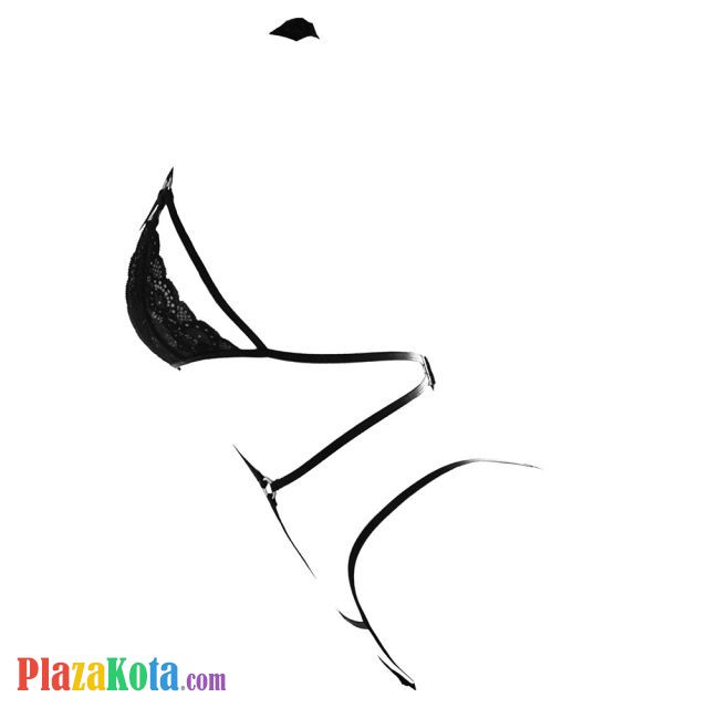 L1258 - Baju Tidur Dinas Malam Wanita Lingerie Teddy Bodysuit Seksi Halter Hitam Transparan - Photo 2 L1258 - Baju Tidur Dinas Malam Wanita Lingerie Teddy Bodysuit Seksi Halter Hitam Transparan - Photo 2