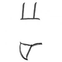 L1279 - Baju Tidur Dinas Malam Wanita Lingerie Teddy Bodysuit Seksi Hitam Transparan Open Cup Crotchless - 2