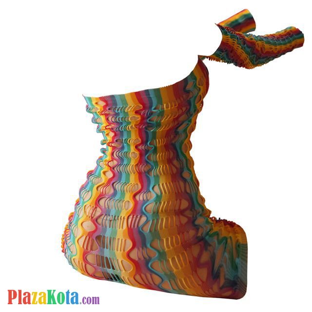 BS228 - Bodystocking Half Body Kemben Fishnet Pelangi Warna-Warni Transparan Manset Lengan Panjang - Photo 2 BS228 - Bodystocking Half Body Kemben Fishnet Pelangi Warna-Warni Transparan Manset Lengan Panjang - Photo 2