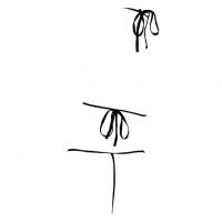 L1320 - Baju Tidur Dinas Malam Wanita Lingerie Teddy Bodysuit Seksi Halter Hitam Transparan - 2