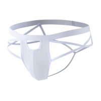 GP077 - Celana Dalam Pria G-String Seksi Putih Transparan Tali 2