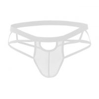 GP077 - Celana Dalam Pria G-String Seksi Putih Transparan Tali 2 - 2
