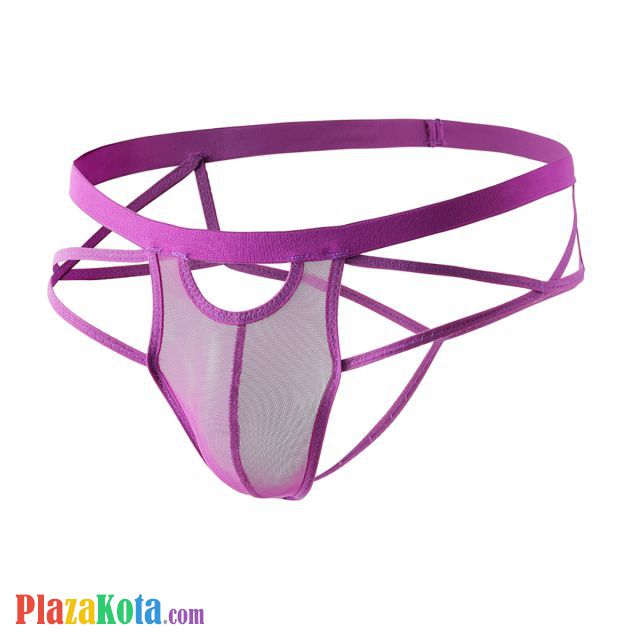 GP078 - Celana Dalam Pria G-String Seksi Ungu Transparan Tali 2