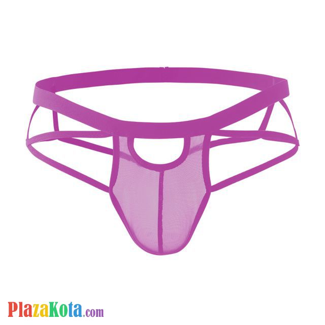 GP078 - Celana Dalam Pria G-String Seksi Ungu Transparan Tali 2 - Photo 2