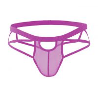 GP078 - Celana Dalam Pria G-String Seksi Ungu Transparan Tali 2 - 2