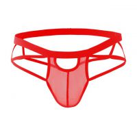 GP079 - Celana Dalam Pria G-String Seksi Merah Transparan Tali 2 - 2