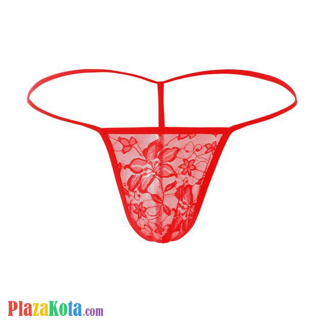 GP085 - Celana Dalam Pria G-String Seksi Merah Transparan T-Back - Photo 2 GP085 - Celana Dalam Pria G-String Seksi Merah Transparan T-Back - Photo 2