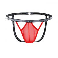 GP088 - Celana Dalam Pria G-String Seksi Merah Transparan Terbuka Belakang - 2